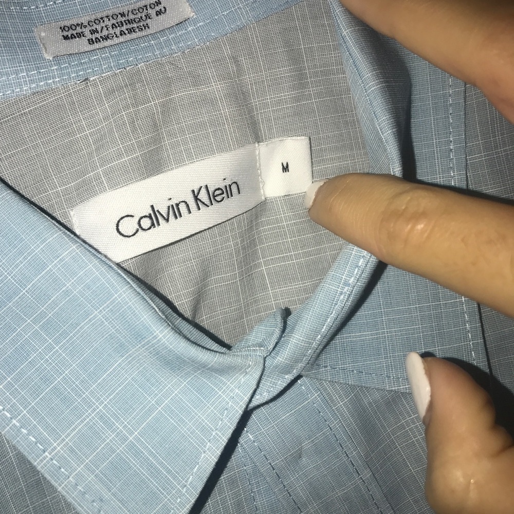 Blue CK button down - Picture 2 of 2